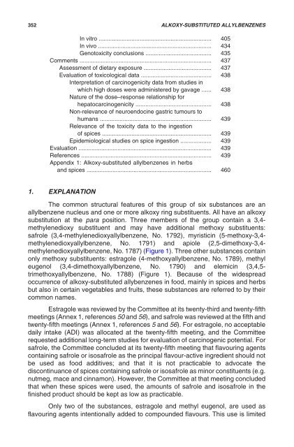 Safety evaluation of certain food additives - ipcs inchem