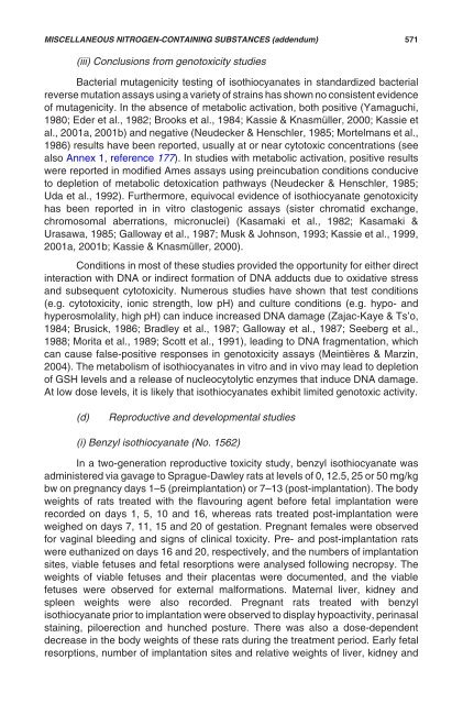 Safety evaluation of certain food additives - ipcs inchem