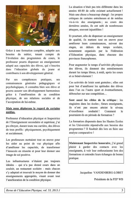 editorial l'importance du sport scolaire ... et le regard de certains ...