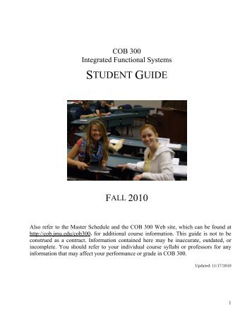 COB 300 Student Guide - Fall 2010 R4