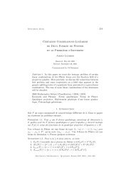 Certaines Combinaisons Linéaires de Deux Formes de Pfister et le ...