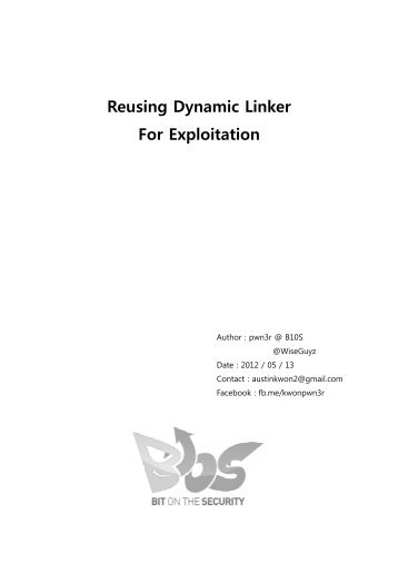 Reusing Dynamic Linker For Exploitation [pwn3r].pdf