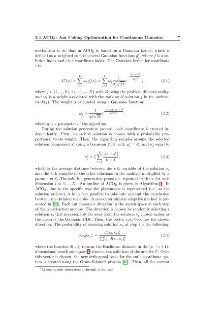 Improved ant colony optimization algorithms for continuous ... - CoDE