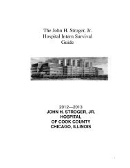 The John H. Stroger, Jr. Hospital Intern Survival Guide