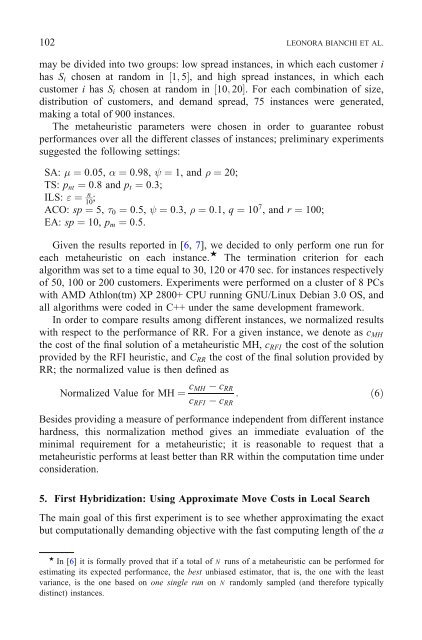 Hybrid Metaheuristics for the Vehicle Routing Problem with ...