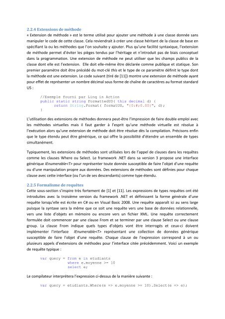 Etude exploratoire de Linq - CoDE - de l'Université libre de Bruxelles