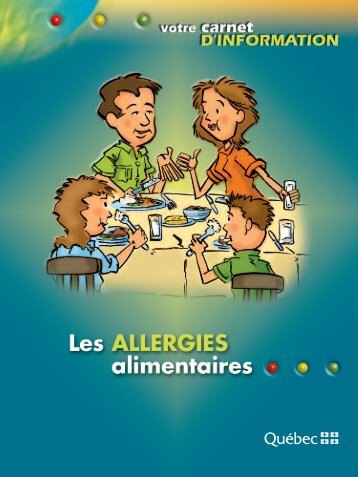 Votre carnet d'information - Les allergies alimentaires - MAPAQ