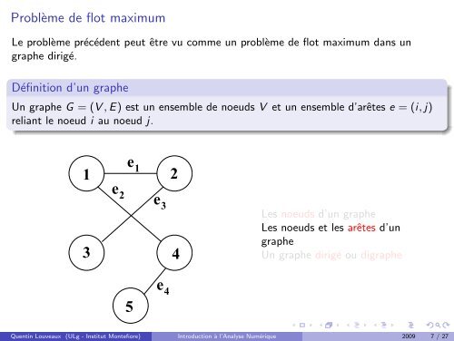 programmation lineaire - Montefiore