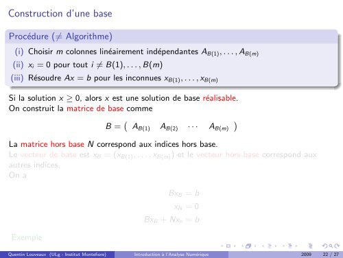 programmation lineaire - Montefiore