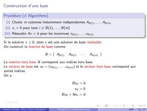 programmation lineaire - Montefiore