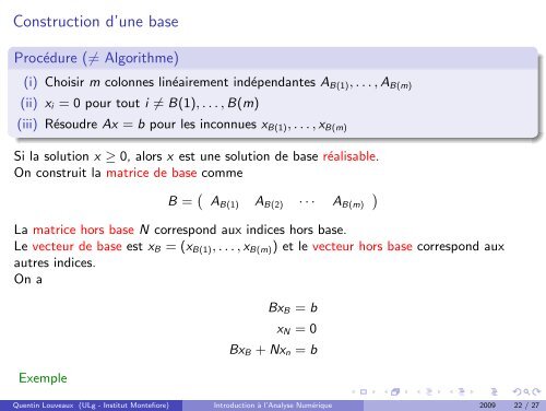 programmation lineaire - Montefiore