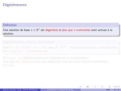 programmation lineaire - Montefiore