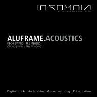 Insomnia - Aluframe ACOUSTICS