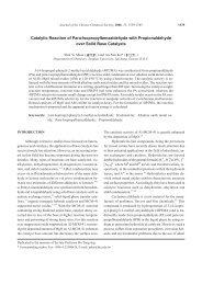 Catalytic Reaction of Para-Isopropylbenzaldehyde with ...