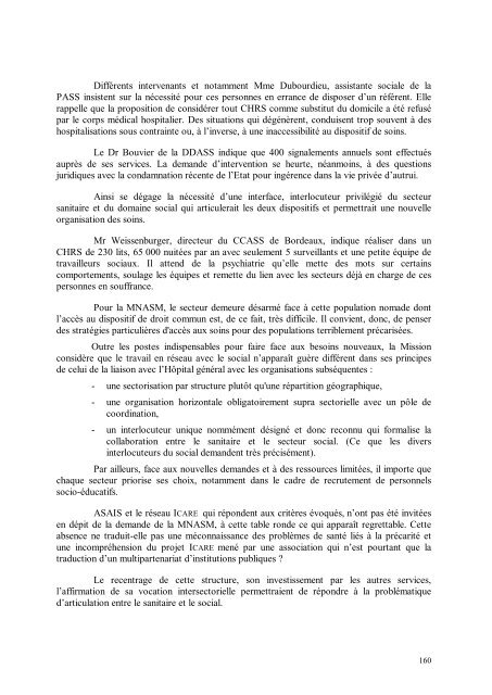 Rapport Charles Perrens - Mission Nationale d'Appui en Santé ...