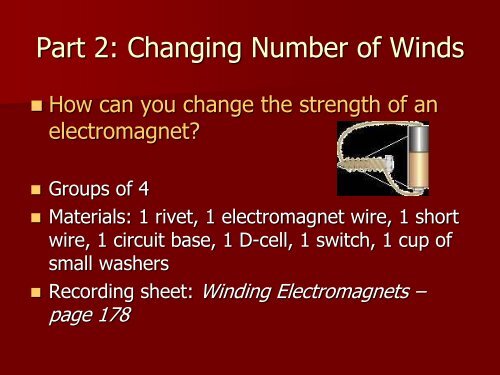 June 19 - FOSS Magnetism and Electricity Kit - Winthrop University