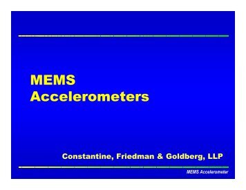 MEMS Accelerometers