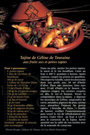 Tajine de Géline de Touraine