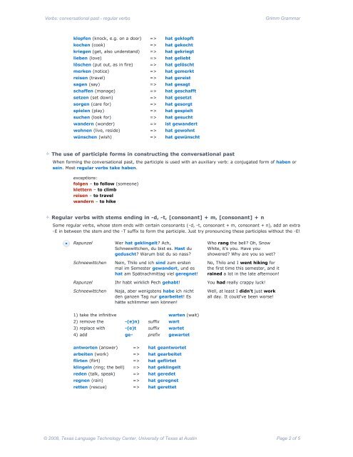 vcp_02: conversational past - regular verbs [pdf] - COERLL