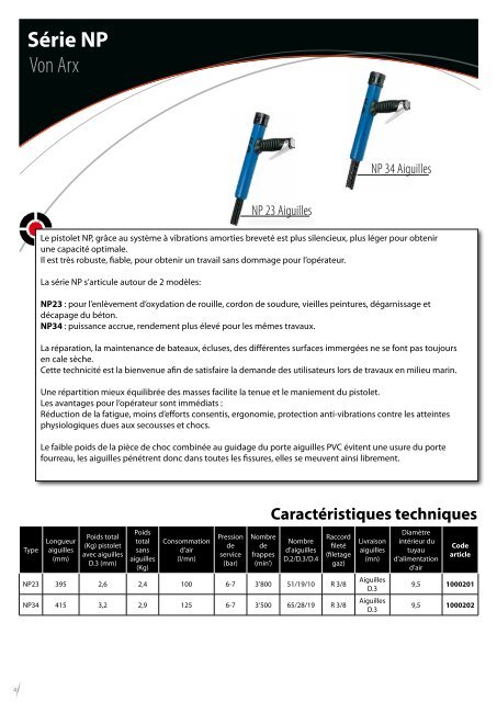 aiguilles bouchardeurs - Doga