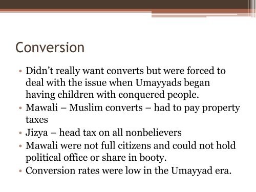 The Umayyad Dynasty Powerpoint