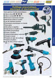 Outillage pneumatique, électrique et électroportatif