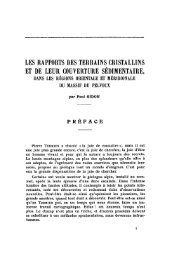 les rapports des terrains cristallins et de leur couverture sédimentaire