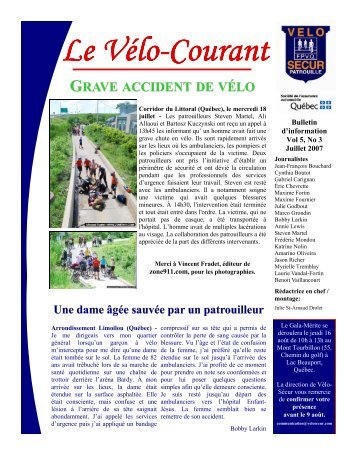 Le Vélo-Courant - Vélo-Sécur