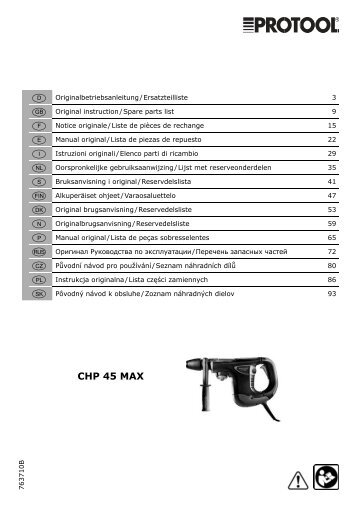 CHP 45 MAX - Protool GmbH