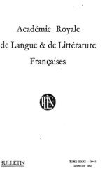Décembre, Tome XXXI, No. 5 - Académie royale de langue et de ...
