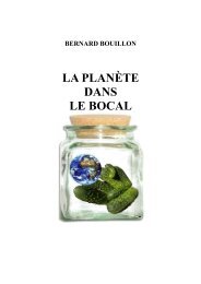 LA PLANÈTE DANS LE BOCAL - multi-site de Bernard Bouillon