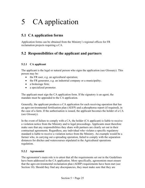 Guidelines for the Beneficial Use of Fertilizing Residuals