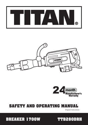 breaker 1700w ttb280drh - Free-Instruction-Manuals.com