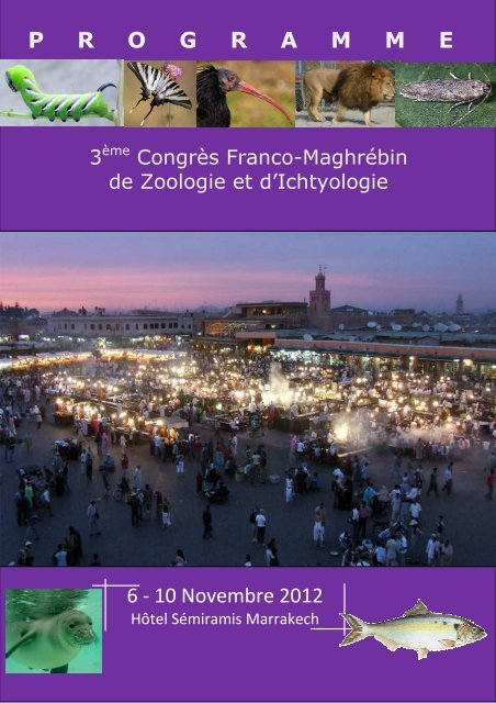 Programme 3ème Congrès Franco-Maghrébin de Zoologie et d ...