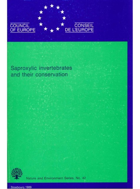 Speight, M.C.D. 1989. Saproxylic invertebrates and their ...