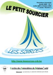 Le Petit Sourcier-03-2005 - Les Sources