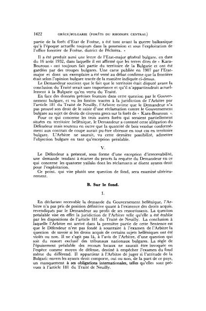 Affaire des forêts du Rhodope central (fond) (Grèce contre Bulgarie)