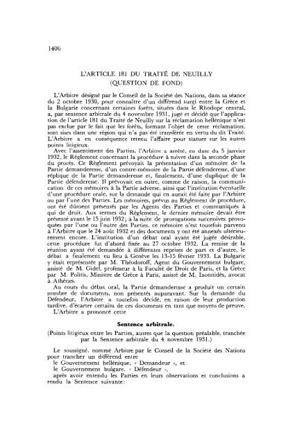 Affaire des forêts du Rhodope central (fond) (Grèce contre Bulgarie)