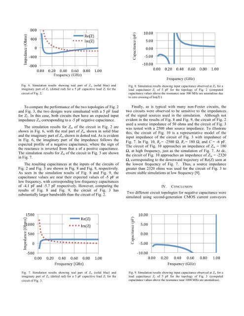 Comparison of CMOS Current Conveyor Circuits for Non-Foster ...