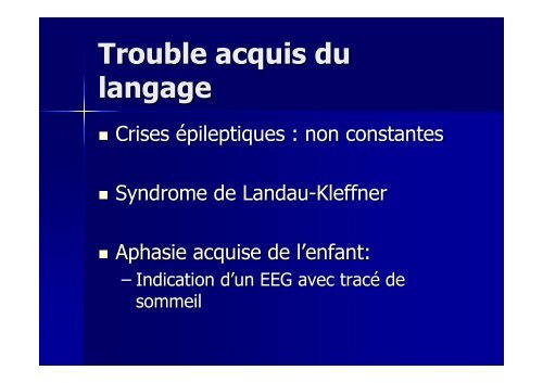 Examen neurologique et langage - Réseau Santé Langage