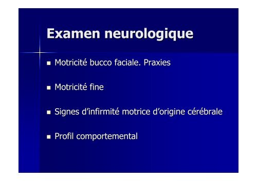 Examen neurologique et langage - Réseau Santé Langage