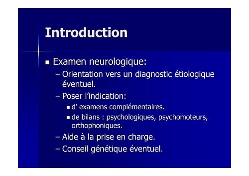 Examen neurologique et langage - Réseau Santé Langage