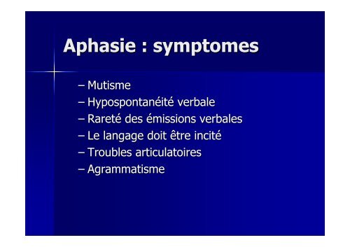 Examen neurologique et langage - Réseau Santé Langage