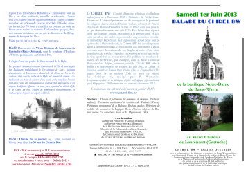 Samedi 1er juin 2013 - Vicariat du Brabant wallon