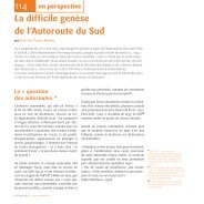 La difficile genèse de l'Autoroute du Sud - base TEMIS