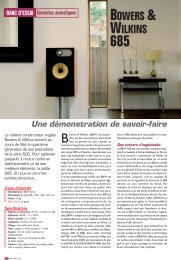 B&W 685 Noir : BANC D'ESSAI HiFi Vidéo MAGAZINE - Cobrason