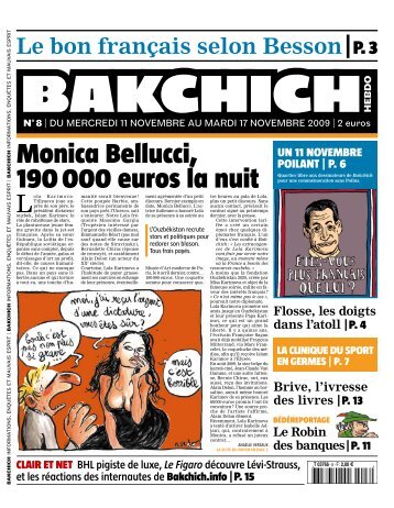 monica bellucci, 190 000 euros la nuit