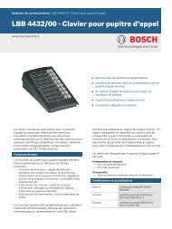 LBB 4432/00 - Clavier pour pupitre d'appel