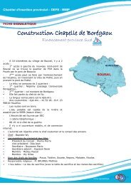 Les chantiers d'insertion - Province sud