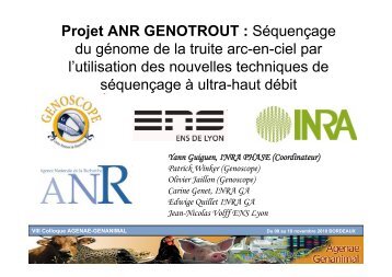 Projet ANR GENOTROUT : Séquençage du génome de la truite arc ...